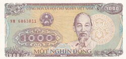 1.000 Dong 1988  Vietnám   A képen látható állapotban
