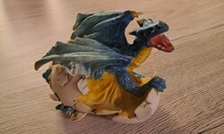 Kék sárkány figura – Fantasy dekoráció