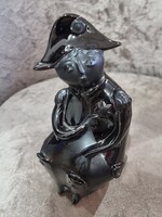 Zsolnay fekete Eosin Napoleon