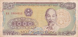 1.000 Dong 1988  Vietnám   A képen látható állapotban