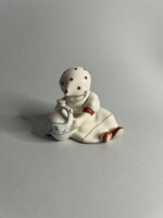 Zsolnay annuska figura öttornyos jelzéssel