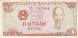 200 Dong 1987 Vietnám   A képen látható állapotban