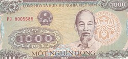 1.000 Dong 1988  Vietnám   A képen látható állapotban