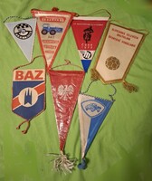 7 db﻿ sport zászló, motoros és egyéb zászló, 1970-es évekből