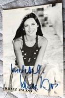 KONCZ ZSUZSA Kossuth és Liszt Ferenc díjas ÉNEKES AUTOGRÁF SAJÁTKEZÜLEG ALÁÍRT FOTÓ LAP GYÜJTŐI