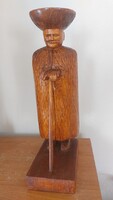 Szász Endre carved wooden statue 45 cm tall
