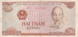 200 Dong 1987 Vietnám   A képen látható állapotban