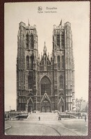 Képeslap, Brüsszel, Szent Gudula templom 1930, Ernest Thill kiadás, széria : 1   szám : 9 (k)