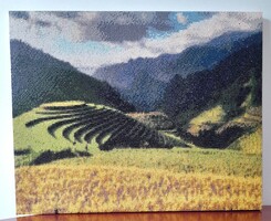 Dombok csendje – 40x50 cm-es gyémántszemes falikép