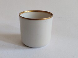 Hüttl porcelán csésze aranyozott peremmel