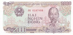 2.000 Dong 1988  Vietnám   A képen látható állapotban