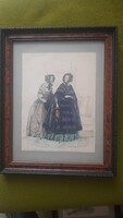 1860 ban készült divatkép 2