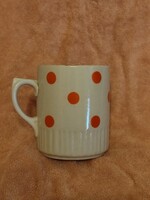 Zsolnay porcelain polka dot mug.