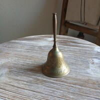 Kecses régi réz csengő (10,5x5,5 cm)