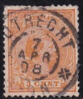 1898 Hollandia 3 cent Régi Bélyeg Utrecht Körpecséttel