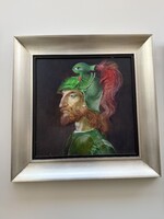 Szász Endre - Férfi portré  Olaj, farost 50x50cm