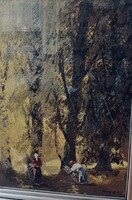 Tihanyi J.Lajos: Rőzseszedők Olaj vászon 80/60 cm.