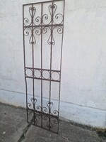 Antik kovácsoltvas rács régi kovácsolt vas ablak keret régiség loft industrial