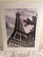 Párizs Eiffel torony fotó másolat kartonon, eredeti csomagolásban. 50x40 cm