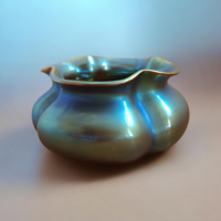 Zsolnay Eozin Mázas Tökvirág Váza / Kaspó