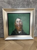 Szász Endre- Ferfi portré. Olaj, farost 50x50cm