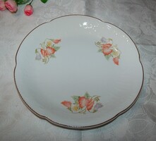 Romantikus Virágmintás Porcelán Kínáló Tál – 28 cm