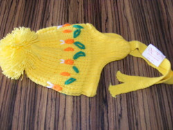 70-es évekből kötött baba, gyermek vagy játákbaba sapka  Új.