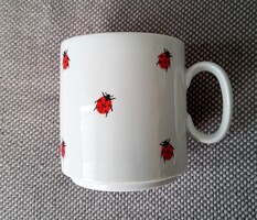 Német katicás bögre 8x8.5cm