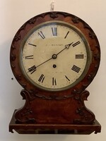 19. századi - viktoriánus - angol falióra, J. W. Benson, Ludgate Hill jelzéssel, szerkezetről videó