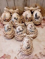 Meseszép vintage húsvéti tojás dekorok