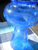 Fátyolüveg váza hibátlan ibolykék színben