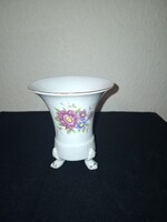 Hollóházi Első osztályú- oroszlán körmös váza porcelán szép állapotban