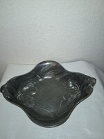 ORIVIT  828 NÉMET SZECESSZIÓS FÉM ASZTALKÖZÉP TÁLALÓ GYÖNYÖRÜEN  KIDOLGOZOTT- H: 31-CM