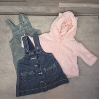 F&F kislány 3 db-os ruhacsomag, 3-6 hó