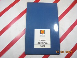 Régi retro Orient Teppich Karte keleti szőnyeg térkép - Közel-Kelet - német nyelven 1990-es évek