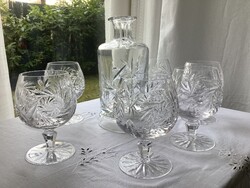 Ajka kristály konyakos , Whiskys poharak