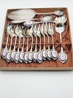 Vintage 15 részes desszert- és kávéskészlet (1950-es évek)