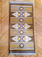 Kézi szövésű gyapjú szőnyeg 175x80 cm