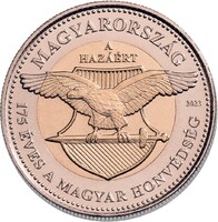 2023 100 forint érme 175 éves a Magyar Honvédség emlékveret, verdefényes állapotban