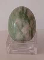 Ásvány tojás dísztojás Jáde? 4 x 5 cm