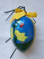 Húsvéti műanyag akasztható nagyméretű tojás nyuszi csibe mintával