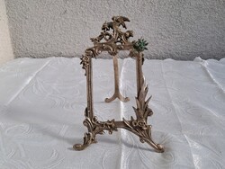 Meseszép ezüstözött fényképtartó az 1800-as évek elejéről