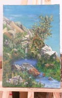 Tájkép festmény Szánthó szignóval  36x52 cm