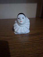Kerámia Harlequin vagy Pierrot bohóc. 9,5 cm.