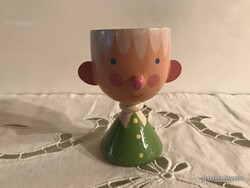 TOJÁSPOHÁR - FA - FESTETT - FÉNYES - RÉGI - 8 x 4,5 cm - RITKA LELET - NÉMET  - HIBÁTLAN