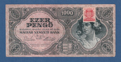 1000 Pengő 1945 dézsmabélyeggel