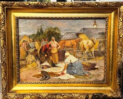 Deák-Ébner Lajos -Vásári kofák-