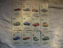 Autókvartett Autóskártya kék - teljes (1252)