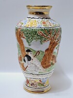 Egyedi, jelzett Gránit, János vitéz jelenetes lámpatest, 26,3 cm