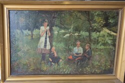 Parkrészlet tavasszal